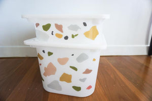Classic Terrazzo storage box decals