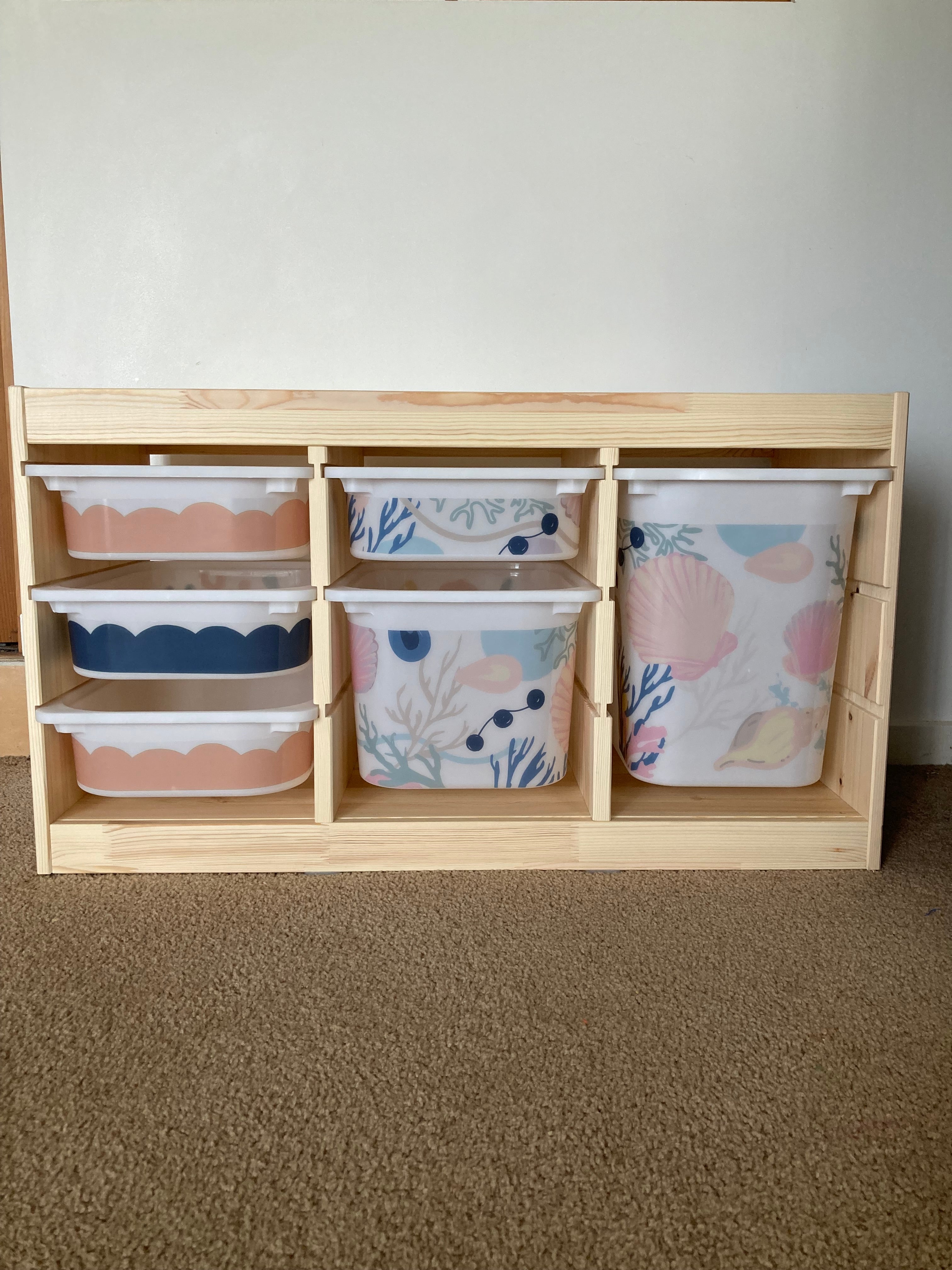 The Scallop storage box decals