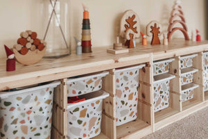 Classic Terrazzo storage box decals