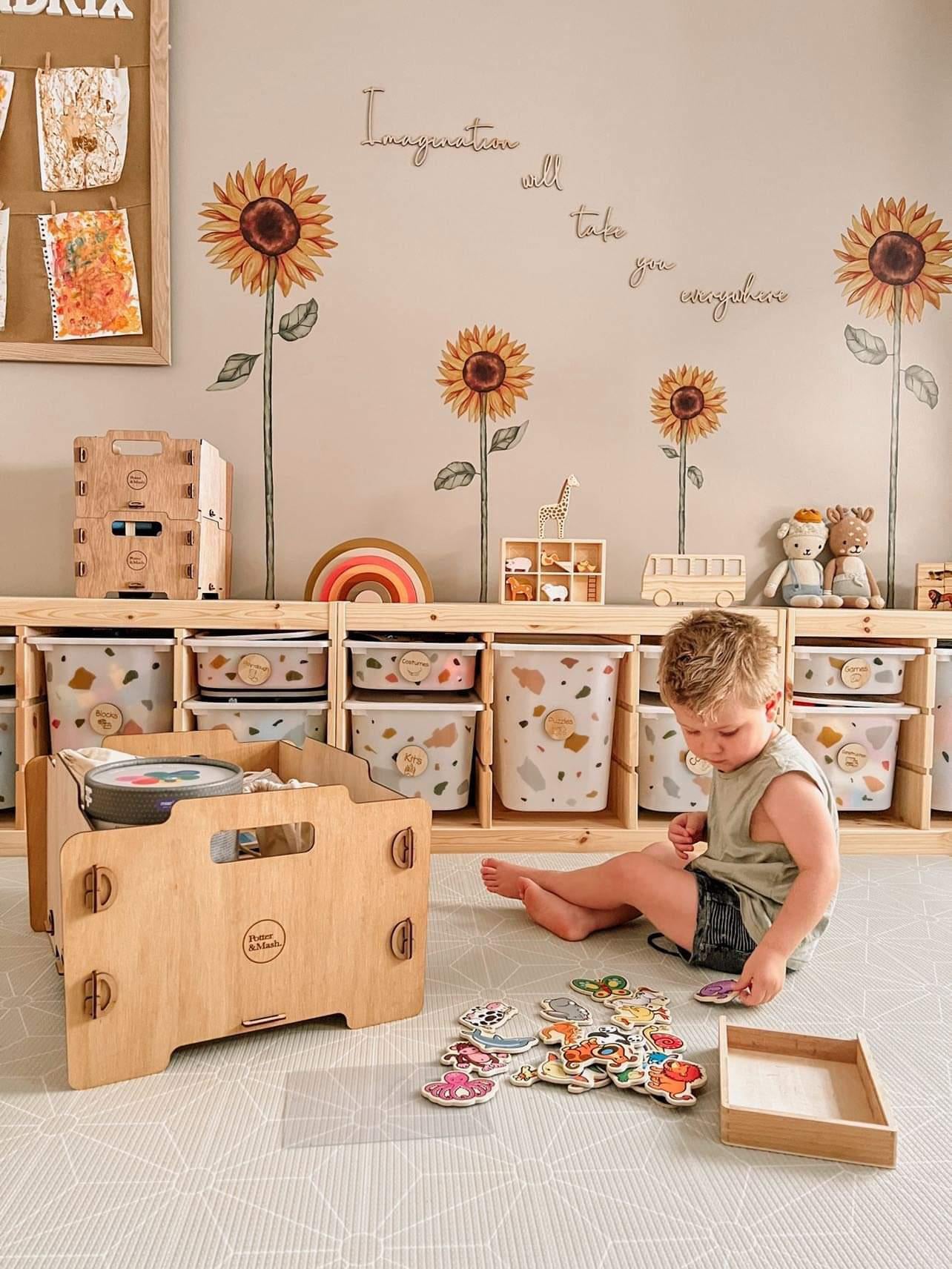 Large stacking timber crates